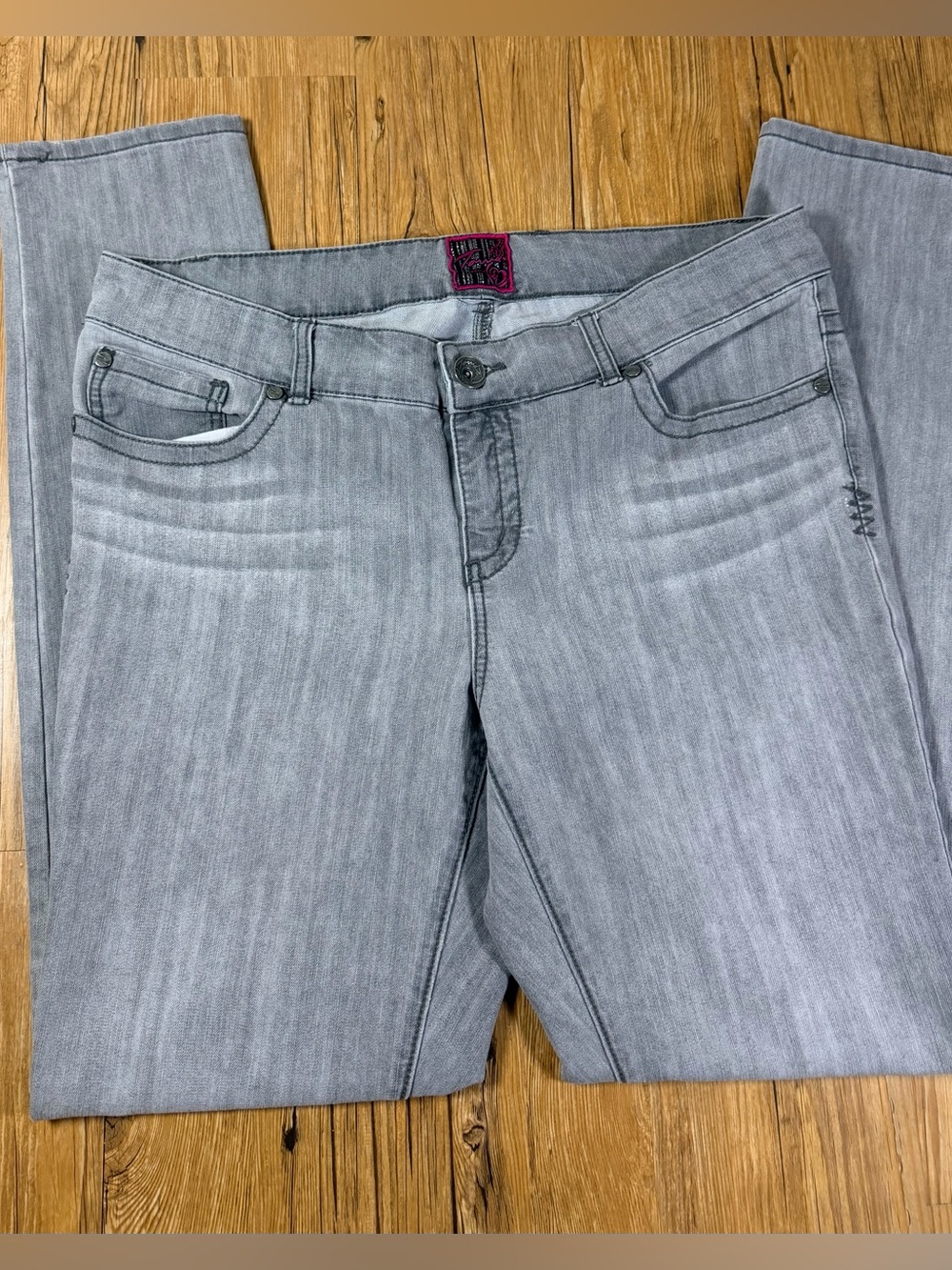 Torrid Denim Jeans Womens 16T Tall Gray Stretch Straight Leg